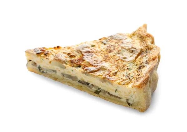 바탕에 버섯과 치즈를 곁들인 맛있는 — 스톡 사진