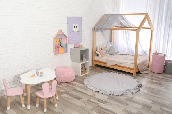 Cute Child Room Interior Toys Modern Furniture — Stock Photo, Image