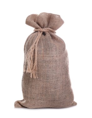 Beyaza bağlanmış çuval beyazı. Organik madde