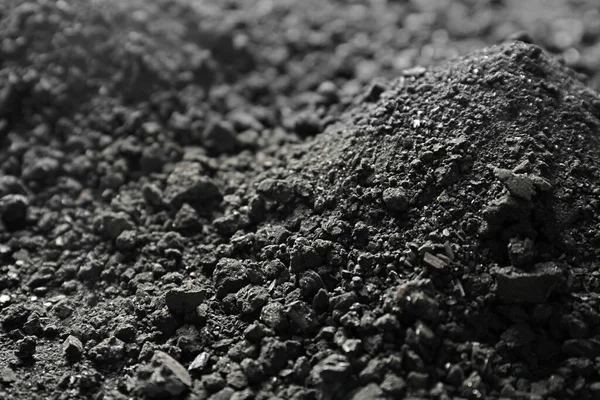 석탄을 배경으로 클로즈업 매장량 — 스톡 사진