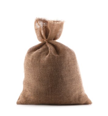 Beyaza bağlanmış çuval beyazı. Organik madde