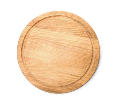 Yeni ahşap tahta beyaz, üst manzaralı. Mutfak aletleri