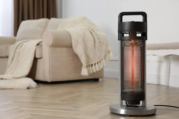 Modern Electric Heater Floor Home Space Text — Stock Photo, Image