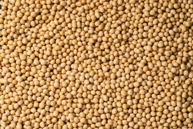 Arka plan olarak soya yığını, üst görünüm