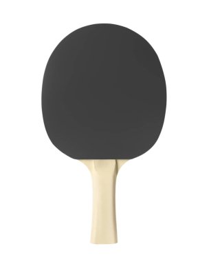 Ping pong raketi beyaza izole edilmiş. Masa tenisi ekipmanı