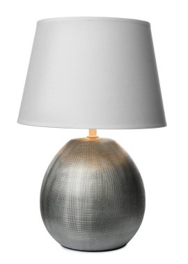 Stylish contemporary night lamp isolated on white