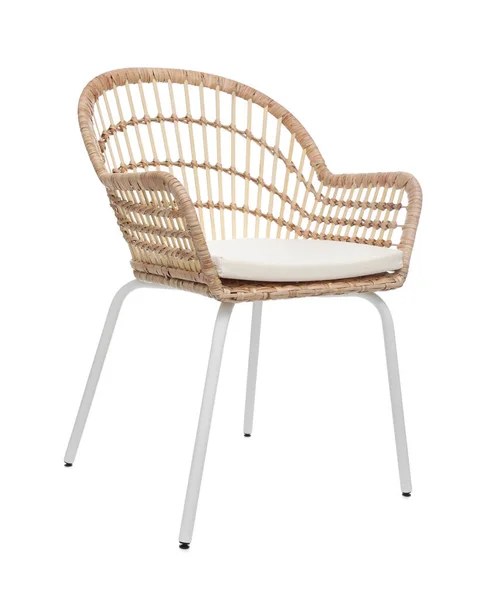 Stilvoller Stuhl Auf Weißem Hintergrund Interieur — Stockfoto