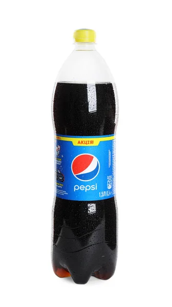 Mykolaiv Ukraine Φεβρουαριου 2021 Φιάλη Pepsi Απομονωμένη Λευκό Χρώμα — Φωτογραφία Αρχείου