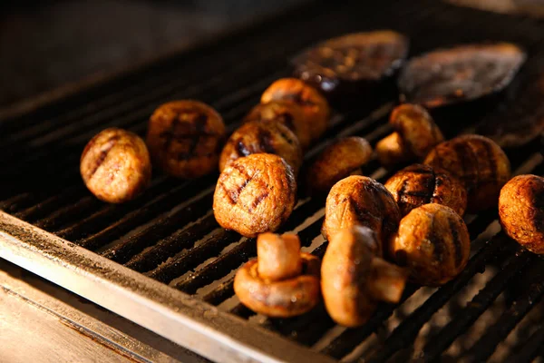 Cocinar Deliciosas Setas Parrilla Horno —  Fotos de Stock