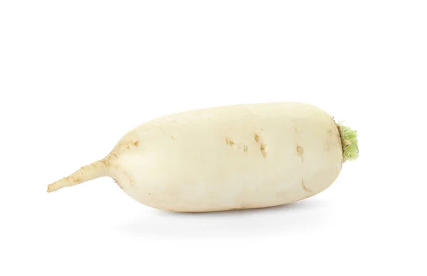 Whole Fresh Ripe Turnip White Background — Stock Photo, Image