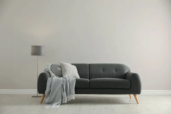 Stilvolles Bequemes Sofa Zimmer Innenarchitektur — Stockfoto