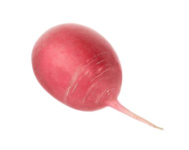 Beyaz arka planda taze olgun şalgam.