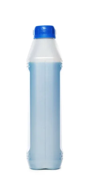 Antigelo Bottiglia Plastica Isolata Bianco — Foto Stock