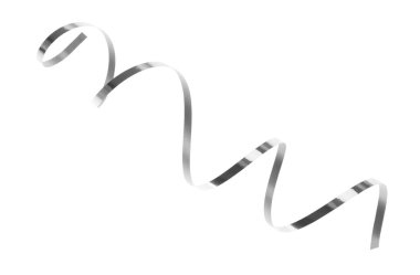 Beyaz arka planda parlak yılanlı süsleme. Şenlik Dekoru