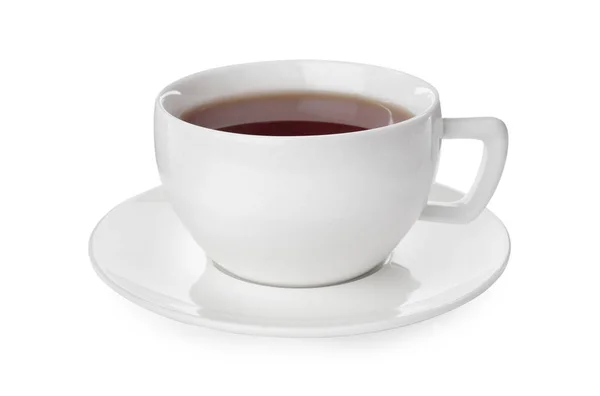 Taza Caliente Aromático Aislado Blanco — Foto de Stock