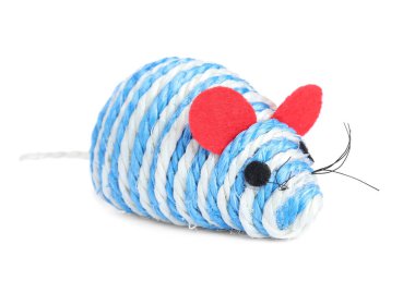 Beyaz evcil hayvan için modern oyuncak