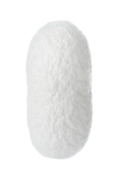 白で隔離された美しい天然蚕繭 — ストック写真