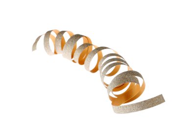 Beyaz arka planda parlak yılanlı süsleme. Şenlik Dekoru