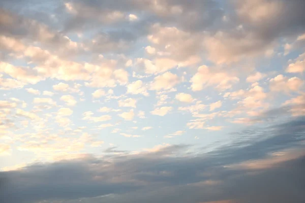 Bela Vista Céu Azul Com Nuvens — Fotografia de Stock