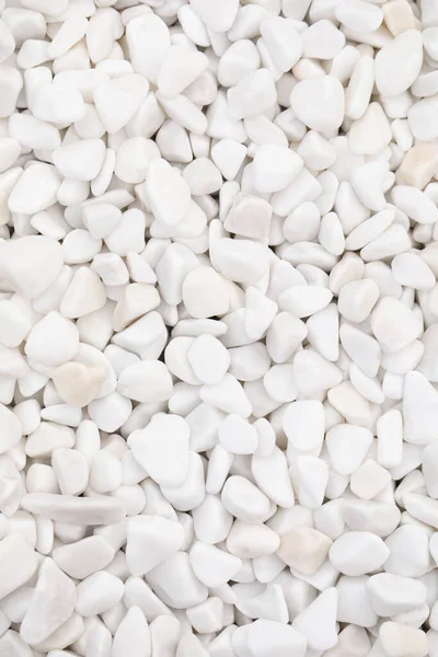 Beautiful White Stones Background Top View — Stock Photo, Image