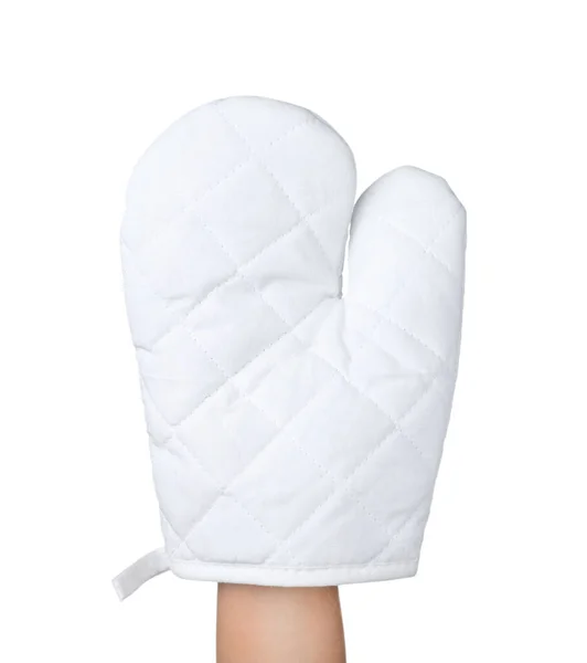 Chef Oven Glove White Background Closeup — Stock Photo, Image