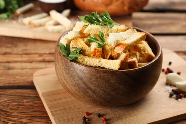 Delicious Hard Chucks Bowl Wooden Table — Stock Photo, Image