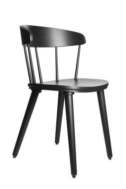 Beyaz arka planda şık bir sandalye. İç öge