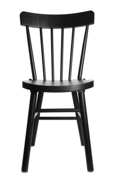 Beyaz arka planda şık bir sandalye. İç öge