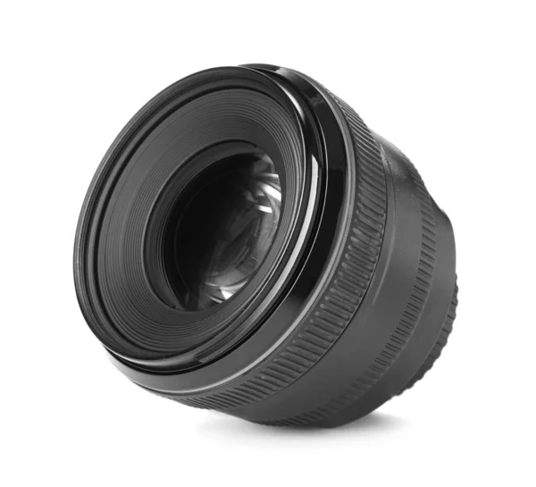 Camera Lens Isolated White Photography Equipment — Stock Photo, Image