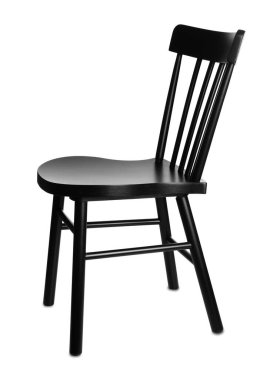 Beyaz arka planda şık bir sandalye. İç öge