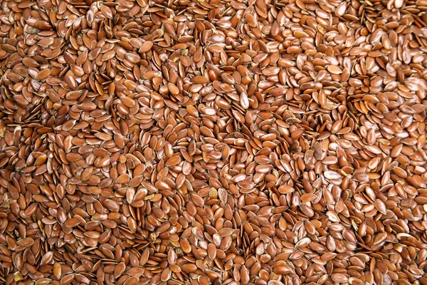 Heap Flax Seeds Background Top View Veggie Food — Stock Photo, Image