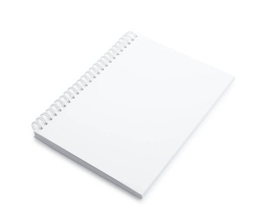 Boş kağıt broşürü beyaza izole edilmiş. Tasarım için model