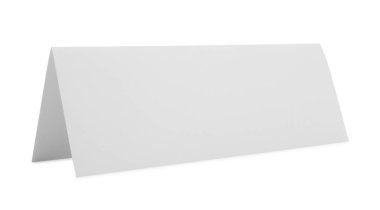 Boş kağıt broşürü beyaza izole edilmiş. Tasarım için model