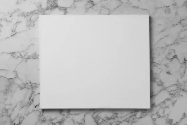 Blank Canvas White Marble Background Space Text — Stock Photo, Image