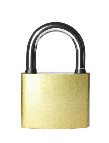 Modern Padlock Isolated White Safety Protection — Stock Photo, Image