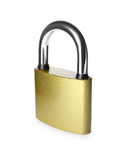 Modern Padlock Isolated White Safety Protection — Stock Photo, Image