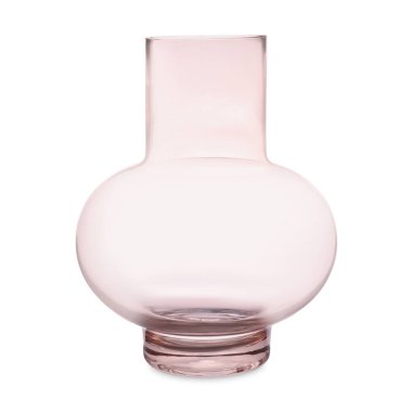 Boş cam vazoyu beyaza izole et