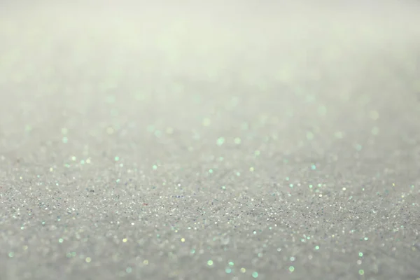 Glanzende Witte Glitter Als Achtergrond Bokeh Effect — Stockfoto
