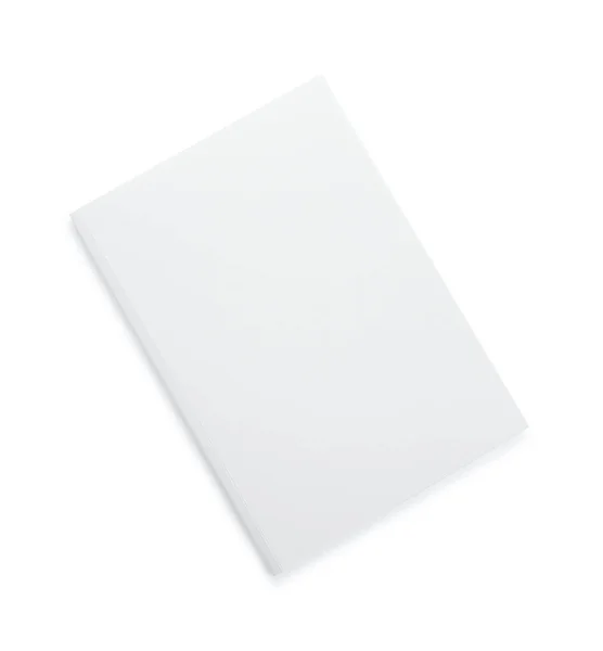 Λευκά Φυλλάδια Χαρτί Απομονώνονται Λευκό Πάνω Όψη Mockup Για Σχεδιασμό — Φωτογραφία Αρχείου