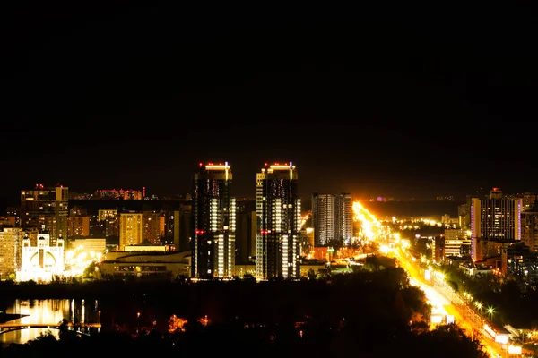 Beautiful View Modern City Night — Stock Photo, Image