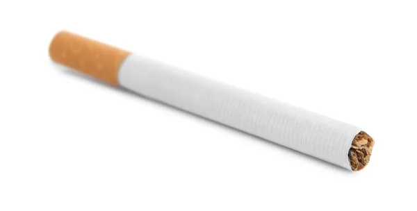 Cigarrillo Con Filtro Naranja Aislado Blanco — Foto de Stock