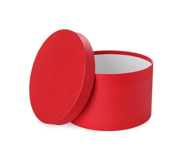 白を基調とした上品な赤のギフトボックス — ストック写真