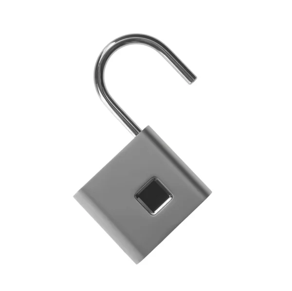 Modern Padlock Isolated White Safety Protection — Stock Photo, Image