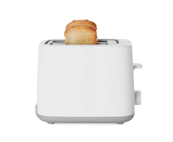 Electric Toaster Bread Slices Isolated White — Stock Photo, Image