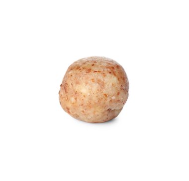 Beyaza izole edilmiş lezzetli çikolata şekerlemeleri.