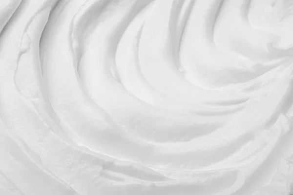 Whipped White Cream Background Closeup View — Photo