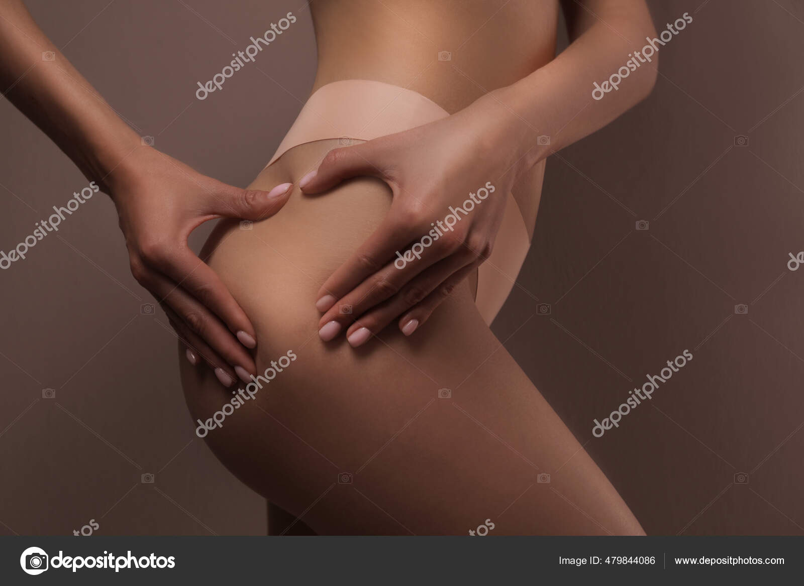 Closeup View Slim Woman Underwear Color Background Cellulite Problem Concept Stock Photo by ©NewAfrica 479844086 image photo