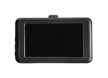 Modern araba gösterge paneli beyaz üzerine izole edilmiş