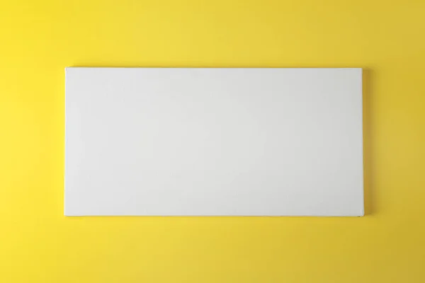 Blank Canvas Yellow Background Space Text — Stock Photo, Image