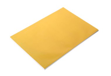 Beyaz üzerine boş kapağı olan dergi